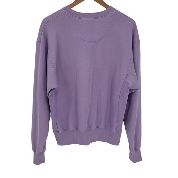 7 Days Active Summer Drop Monday Crewneck Sweatshirt Women Small Purple 90112 - Picture 3 of 7